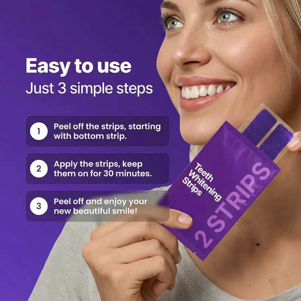Purple Strips™ -  Sensitivity-Free Instant Whitening Strips